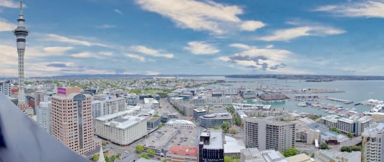 Magnificent Harbour View Skytower View Apartment In Cbd Auckland Luaran gambar