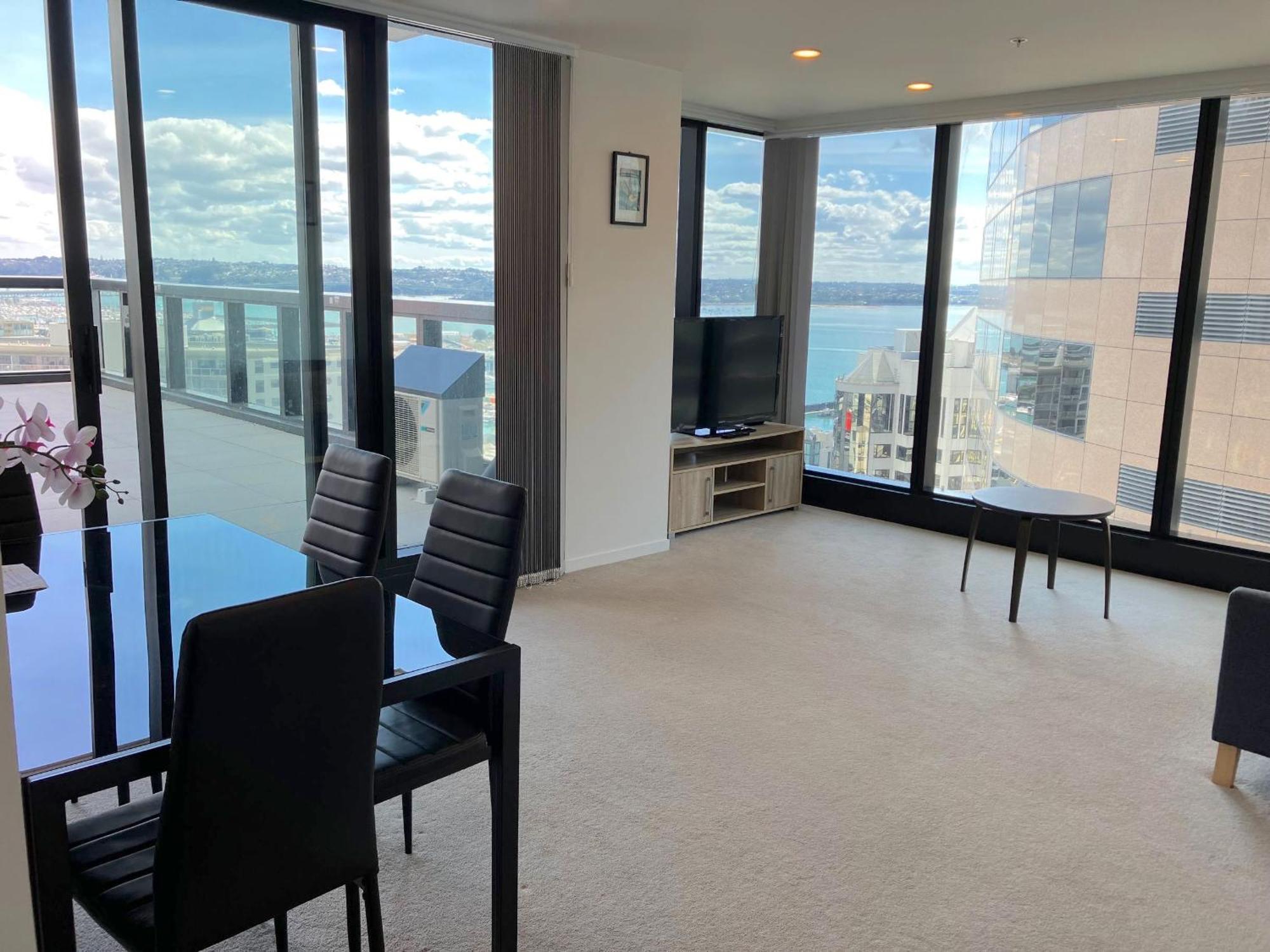 Magnificent Harbour View Skytower View Apartment In Cbd Auckland Luaran gambar